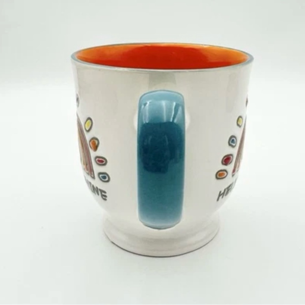 HELLO SUNSHINE 17 Oz Coffee Tea Mug Cup Spring Colorful Rainbow - Picture 3 of 9